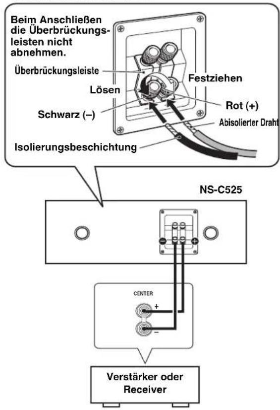 YAMAHA NSC525 - ANSCHLUSS AN DEN VERSTÄRKER - 1