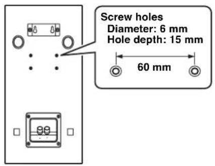 YAMAHA NSM525 - To mount the speaker on a wall by using the attached mounting bracket - 2