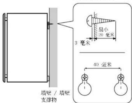 YAMAHA NSM525 - 使用附带的支架将扬声器固定到墙壁 - 1