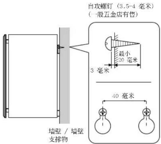 YAMAHA NSM325 - ■使用附带的支架将扬声器固定到墙壁 - 1