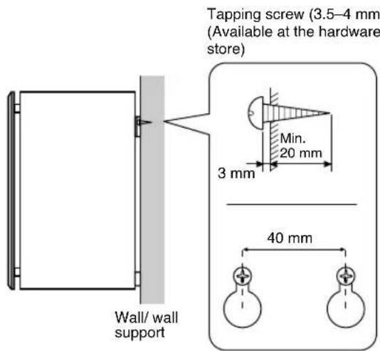 YAMAHA NSM325 - To mount the speaker on a wall by using the attached mounting bracket - 1