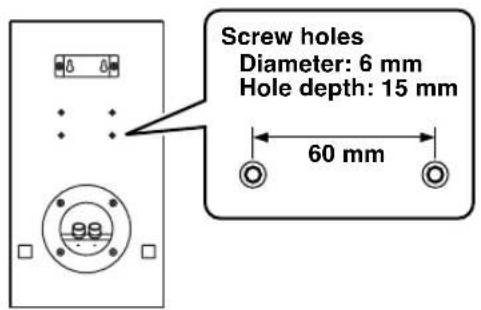 YAMAHA NSM325 - To mount the speaker on a wall by using the attached mounting bracket - 2