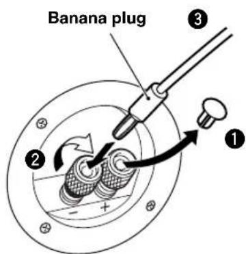 YAMAHA NSM325 - When using a banana plug - 1