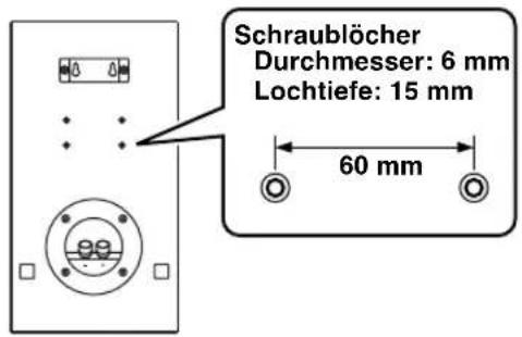 YAMAHA NSM325 - ■Befestigen des Laufsprechers an einer Wand mit Hilfe der beiliegenden Montagehalterung - 2