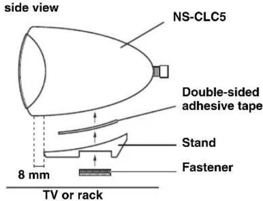 YAMAHA NSLC5 - Placing the center speaker NS-CLC5 - 1