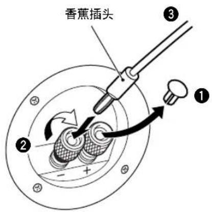 YAMAHA NSC325 - 当使用香蕉插头时 - 1