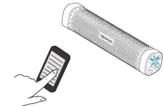DENON Envaya Mini DSB100 - Sélectionnez "Envaya Mini" à partir de la liste des apparêls affichés à l'écran de votre dispositif Bluetooth. - 1