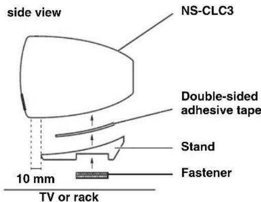 YAMAHA NSPLC3 - Attaching the stand - 1