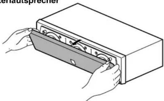 YAMAHA NSP436 - Entfernen der Frontabdeckung - 2