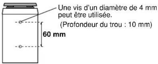 YAMAHA NSP436 - ■ Montage des enceintes principale/arrière (et de l'enceinte arrière centrale pour le NS-P436) en utilisant des supports et des pieds d'enceintes disponibles dans le commerce - 1