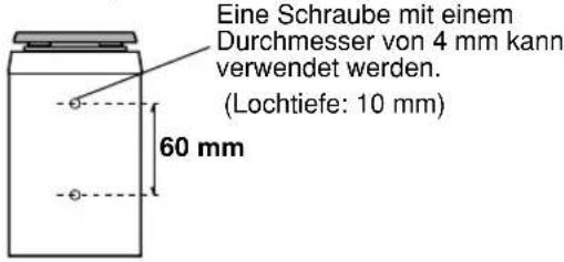 YAMAHA NSP436 - ■ Befestigung des Hauptlautsprechers/hinteren Lautsprechers (und des hinteren Centerlautsprechers für NS-P436) unter Verwendung von im Handel erhältlicher Lautsprecherständer oder Montagerahmen - 1