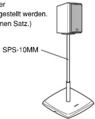 YAMAHA NSP430 - Bei Verwendung des Yamaha Lautsprecherständers SPS-10MM (als Sonderzubehör erhältlich) - 1