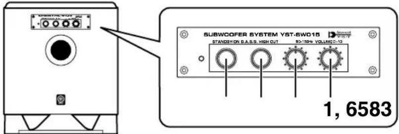 YAMAHA NSP430 - ■ Adjusting the subwoofer before use - 1