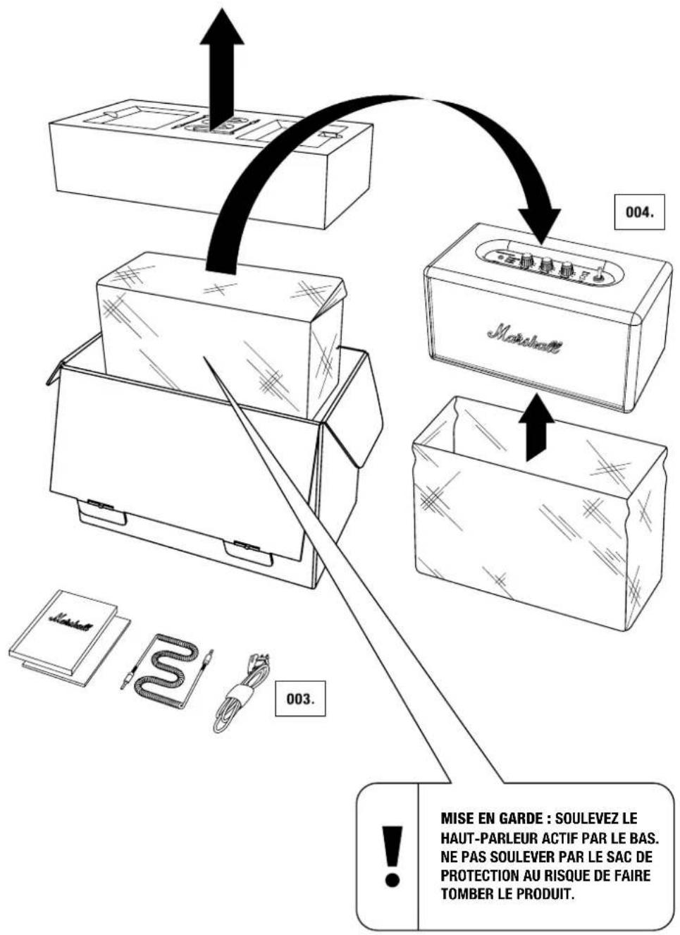 MARSHALL Stanmore Bluetooth - CONTENU DE L'EMBALLAGE - SUITE - 1