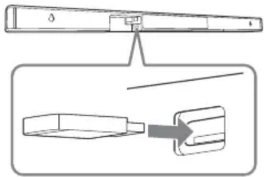 SONY HTCT290 - Collegare il disposativo USB alla porta (USB). - 1
