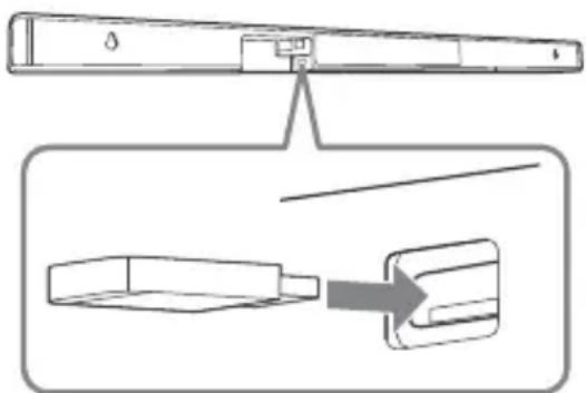 SONY HTCT290 - Verbinden Sie das USB-Gerät mit der Buchse (USB). - 1