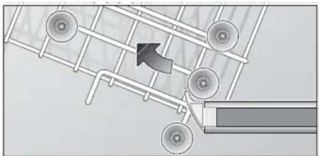 BOSCH SGI59A15 - Top basket with upper and lower roller pairs - 1