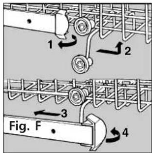 INDESIT IDL 410 FR C - How to adjust the Upper rack ... - 6