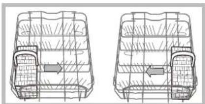 INDESIT DSG 573 S - Cutlery basket positioning examples - 1