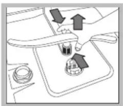 INDESIT DIF 36 G - Nettoyer les bras de lavage - 2