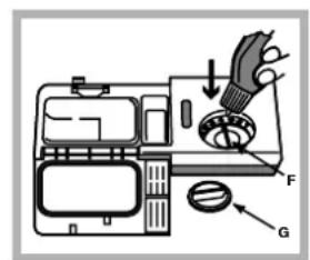 INDESIT DFP 273 NX - Charger le produit de rinceage - 1