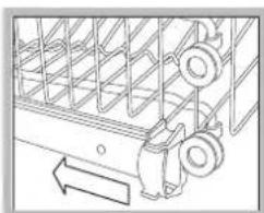 INDESIT DFP 273 NX - Régler la hauteur du panier supérieur - 1