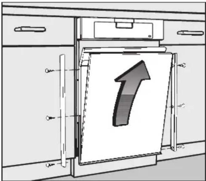 MIELE GDU 60651 - 5.Het aanpassen van het frontpaneel - 2