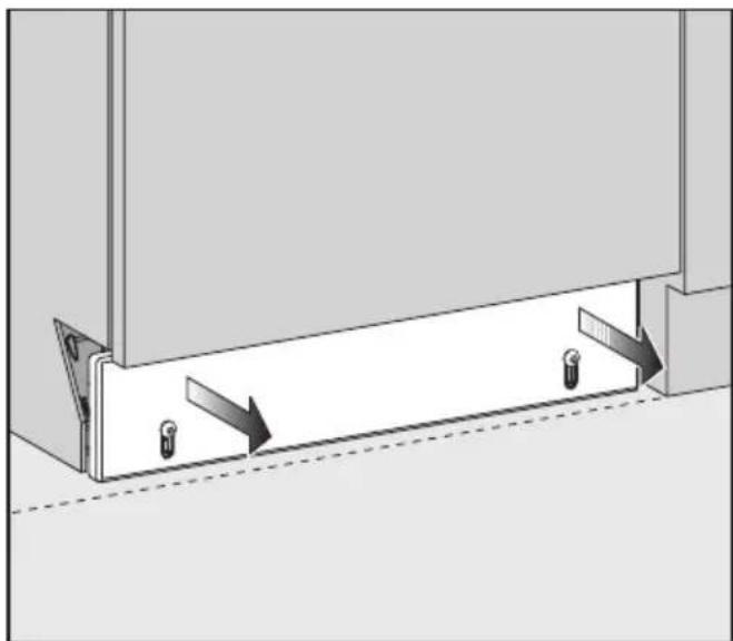 MIELE GDU 60651 - 8.Pose de la plinthe - 4