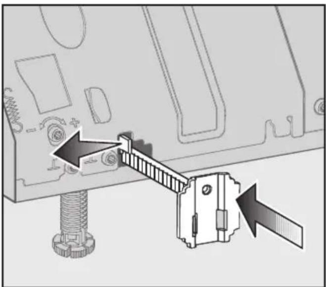 MIELE GDU 60651 - Wenn die Füße weit herausgeschraubt sind: - 1