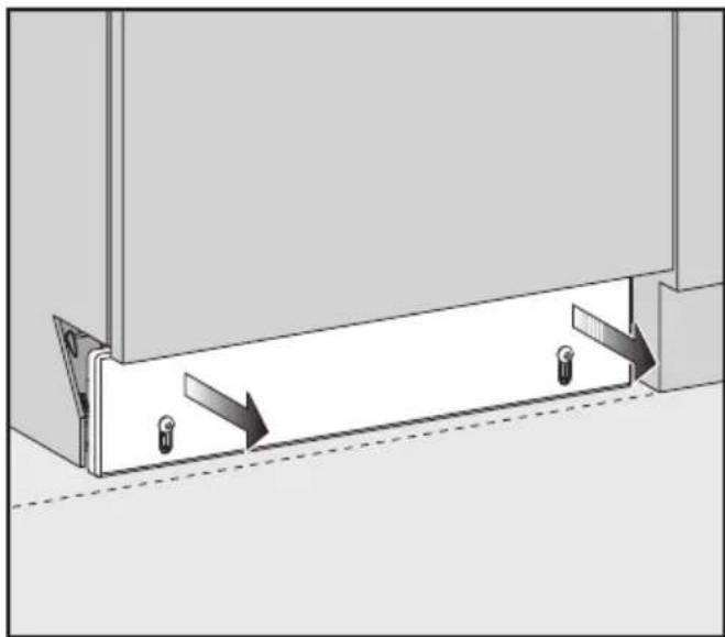 MIELE GDU 60651 - 8.Fitting a plinth facing - 4