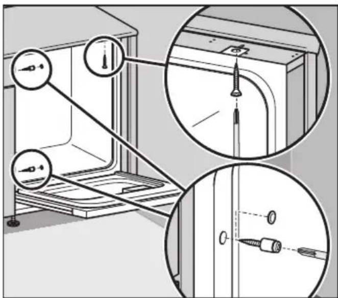 MIELE GDU 60651 - Asennus nurkkaan - 1