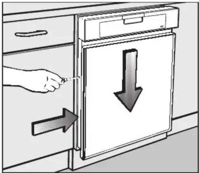 MIELE GDU 60601 - Adaptation du panneau de façade - 1