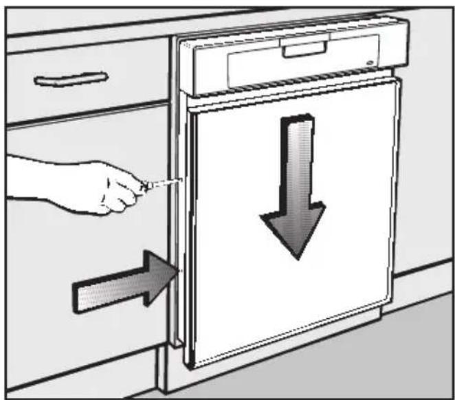 MIELE GDU 60601 - 5.Frontpanelet tilpasses - 1