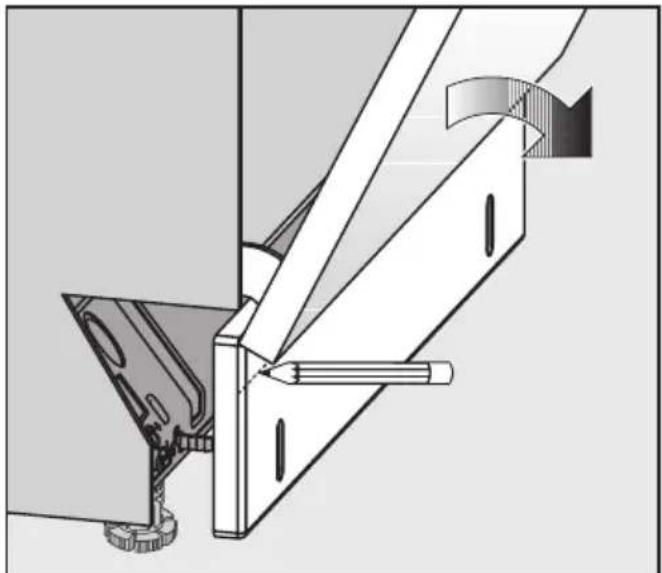 MIELE GDU 60601 - Wenn die Füße weit herausgeschraubt sind: - 4