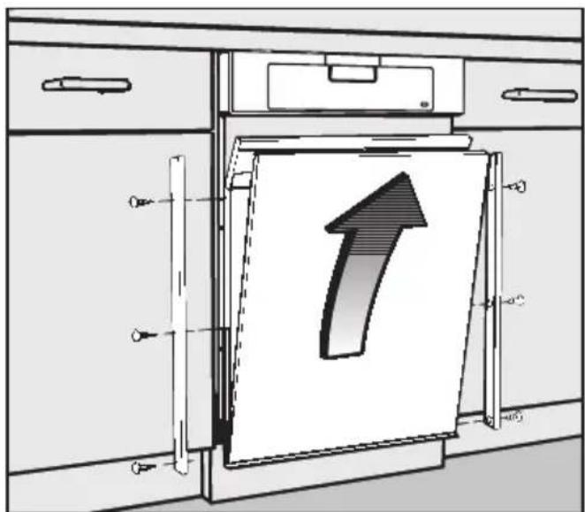 MIELE GDU 45601 - Replacing the front panel - 2