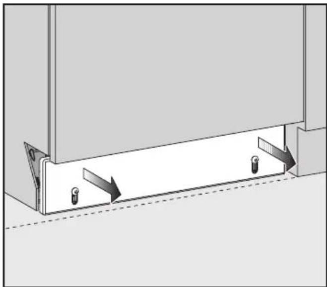 MIELE GDU 45601 - Wenn die Füße weit herausgeschraubt sind: - 3