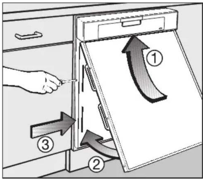 MIELE GDU 45601 - 2.Frontpanel anbringes - 1