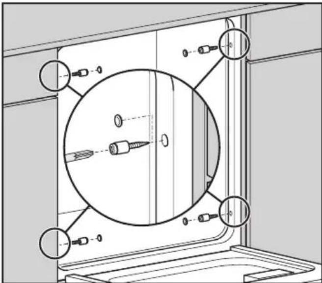 MIELE GDU 45601 - Asennus kahden alakaapin väliin - 1
