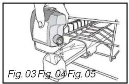 FAGOR ES90 IT - - Aanbrengen van het polyvalente tabletje of Klassieke tabletjes" (Fig 04 - 05) - 1