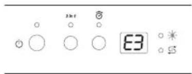 HAIER DW12TFE 3E - L'écran affiche l'erreur sur l'indicateur de temps des programmes - 2