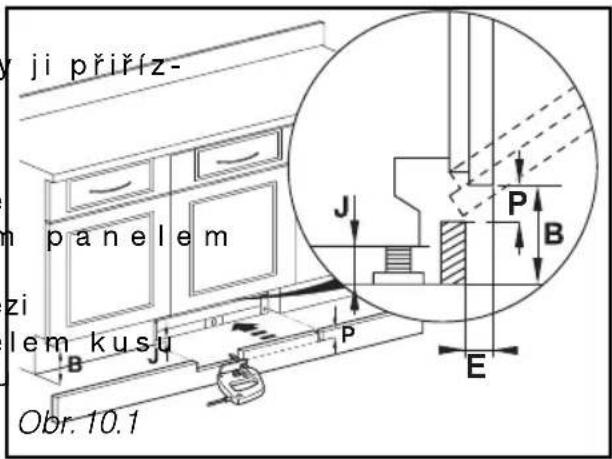 ji přiříz- panelem zi lem kusu B P J P B E Obr. 10.1