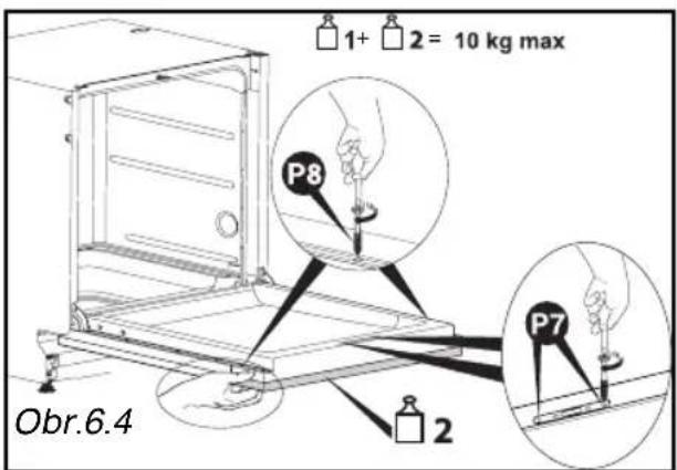 1+ 2 = 10 kg max P8 P7 2 Obr.6.4
