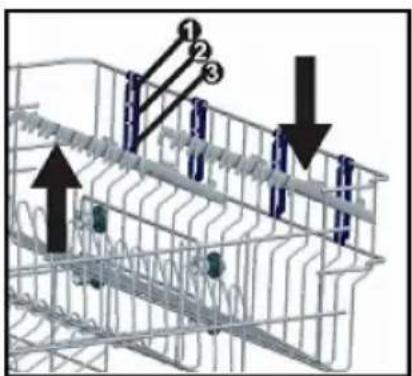 BORETTI BVW652 - Top basket height adjustment while it is full - 1