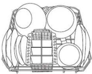 SCHOLTES LVX 1246 IX - Loading examples for the lower rack - 1