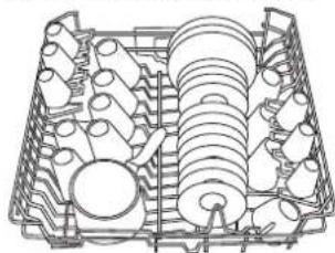SCHOLTES LVX 1246 IX - Beschickungsbeispiele fur den Oberkorb - 1