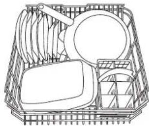 SCHOLTES LVX 1246 IX - Loading examples for the lower rack - 2