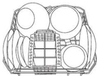 SCHOLTES LVX 1246 IX - Beschickungsbeispiele fur den Unterkorb - 1