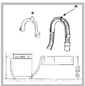SCHOLTES LVX 1246 IX - Connecting the water outlet hose - 1