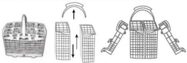 SCHOLTES LVX 1246 AN WH - Cutlery basket - 1