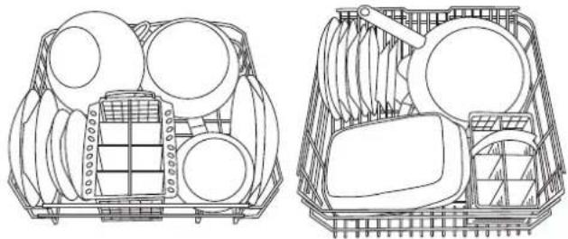 SCHOLTES LVX 1246 AN WH - Esempi di caricamento cestello inferiore - 1